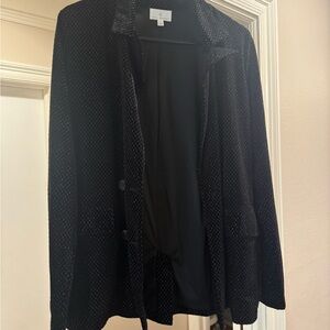 Black Textured Women's Jacket